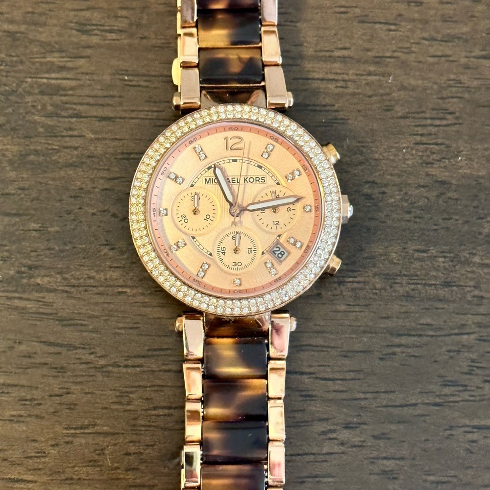 Michael Kors Tortoise Shell Watch
